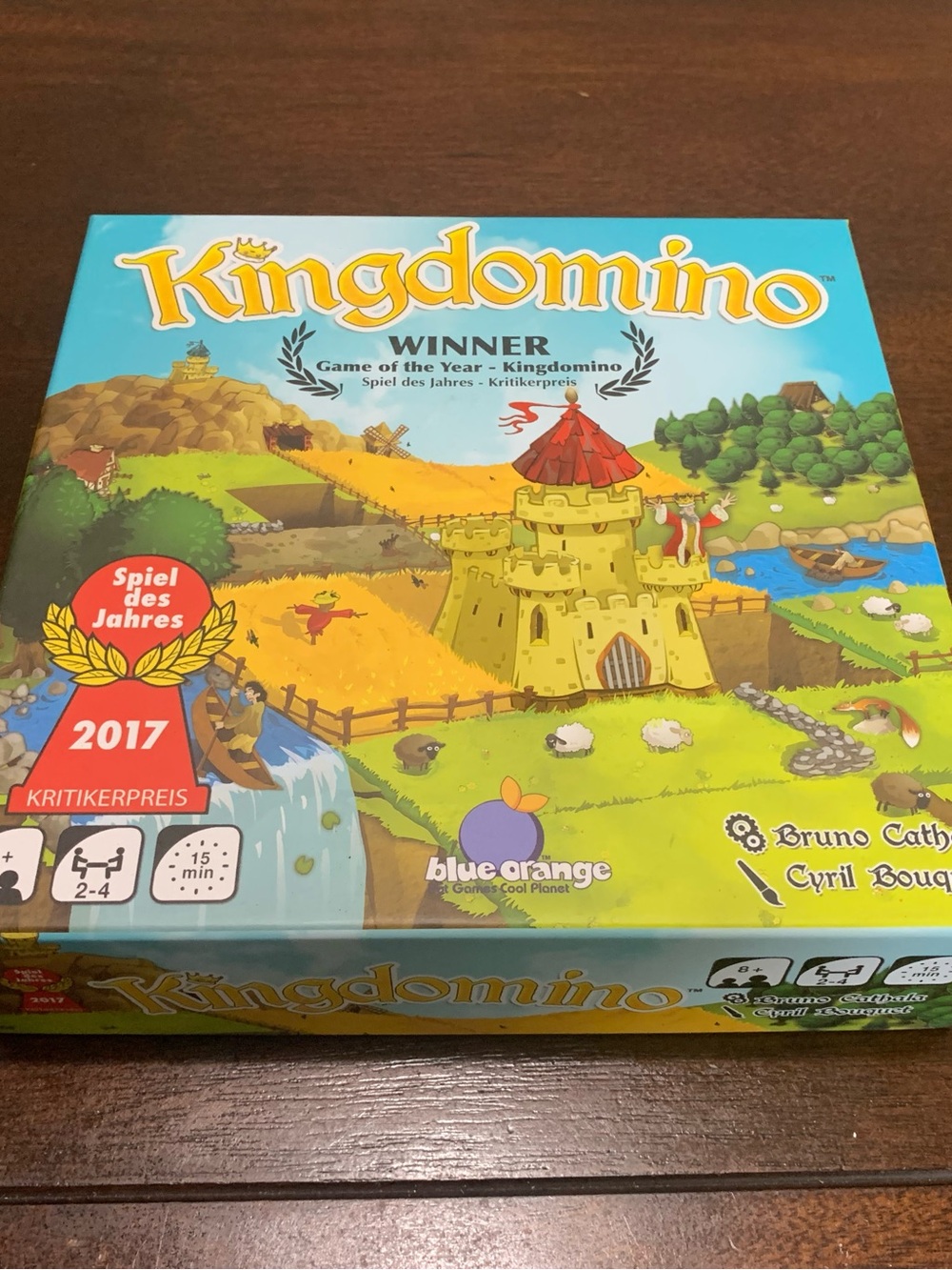 Kingdomino Family Strategy Board Game - Teal, Yellow & Green